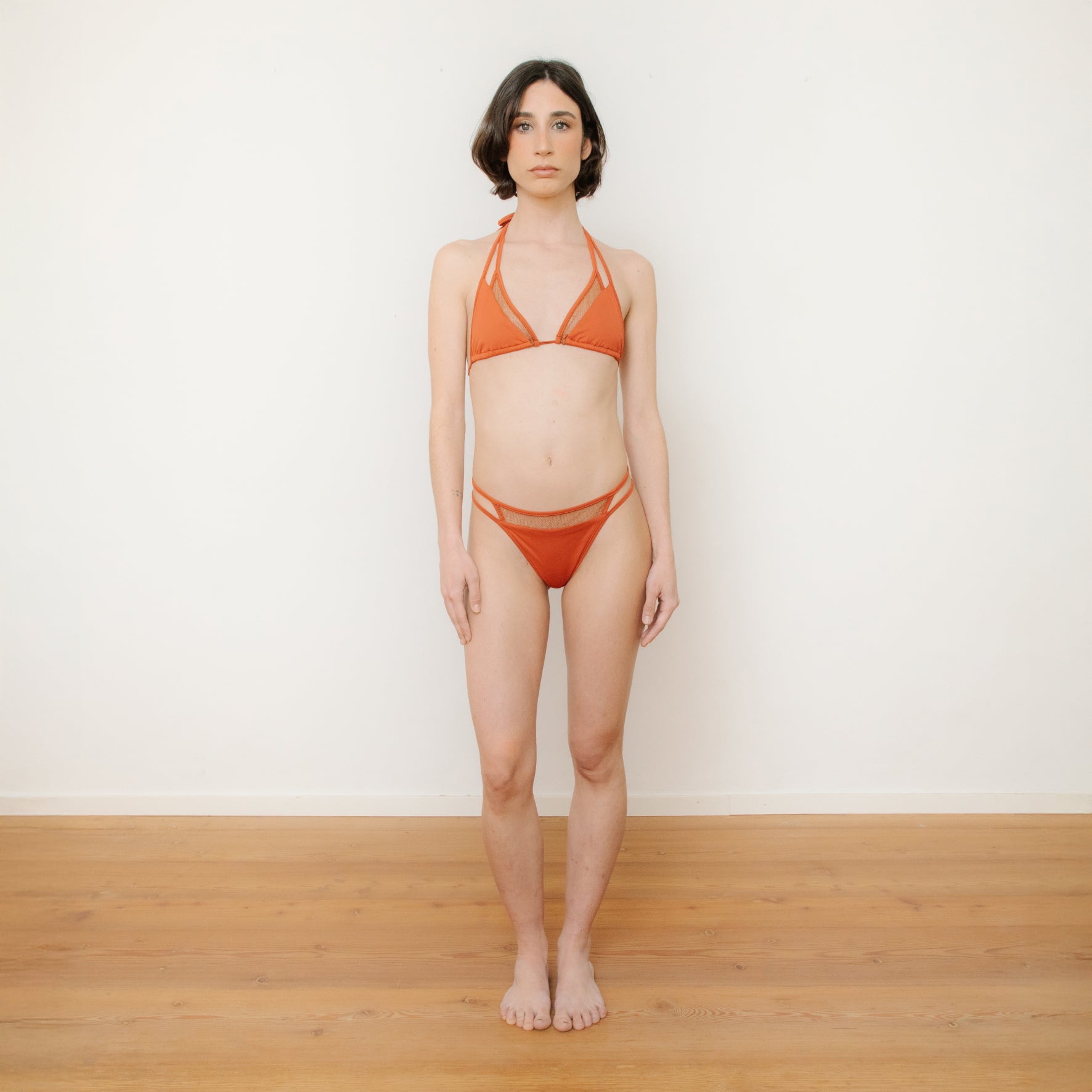 the-in-between bikini bottom terracotta